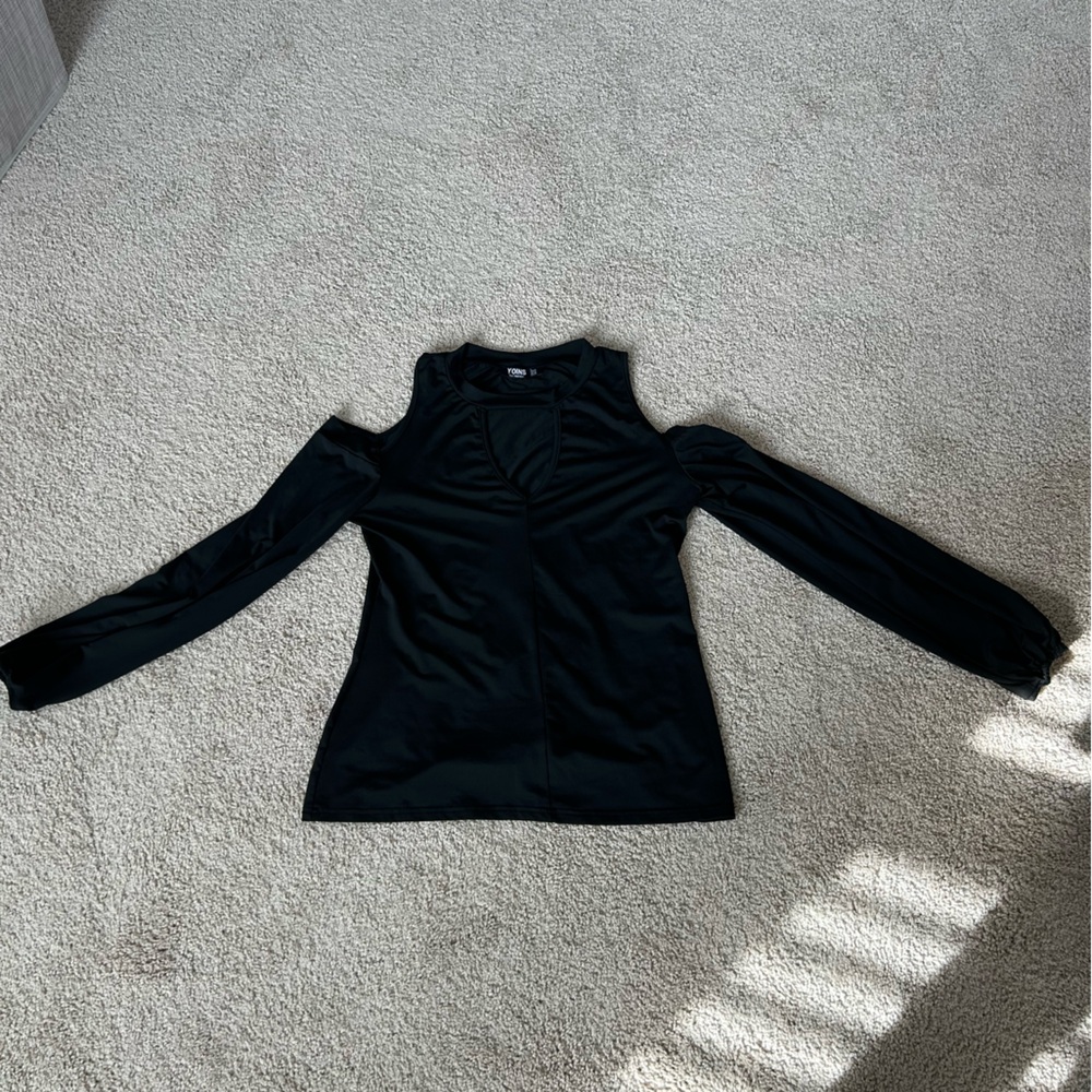 YOINS Black Long Sleeve Women's Top